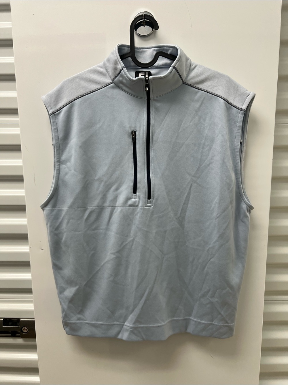 FootJoy Light Blue Half-Zip Vest